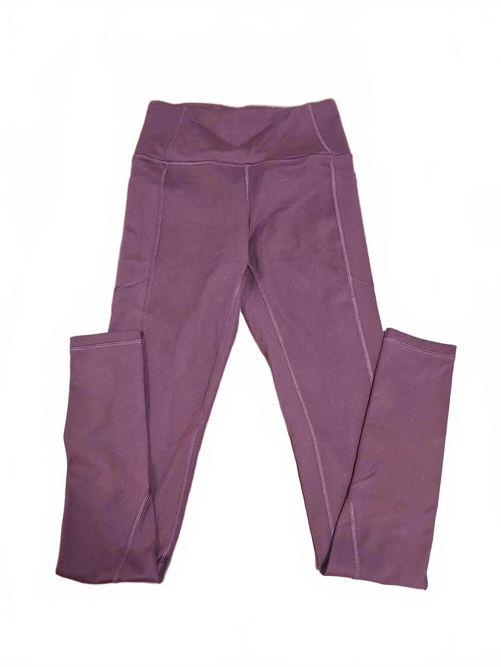 Victoria's Secret Yoga Pants Leggings Workout 2 pockets Plum/Burgundy, Size 2